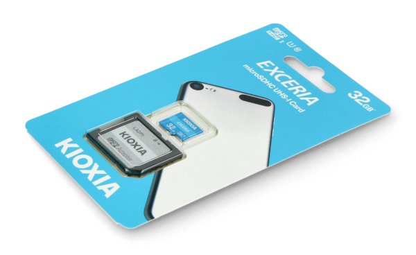 Kioxia Exceria microSD 32GB 100MB/s M203 UHS-I U1 Klasse 10 Speicherkarte mit Adapter