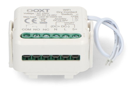 Spannungsfreies Einkanal-Mini-Relais von OXT mit WLAN-Anbindung