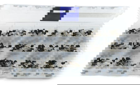 Zestaw tranzystorów bipolarnych NPN i PNP TO-92 - 15 wartości - E49 - 300szt. - justPi