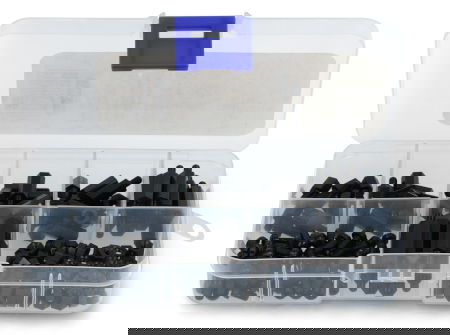 Zestaw nylonowych śrubek i podkładek dystansowych M3 - 180 szt. - justPi