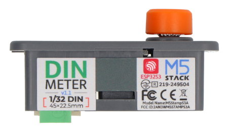 DinMeter v1.1 – 1/32 DIN-Standard-Entwicklungsmodul – M5Stamp S3 – M5Stack K134