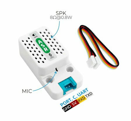 ASR - moduł rozpoznawania głosu offline AI - CI-03T - moduł rozszerzeń Unit - M5Stack U194