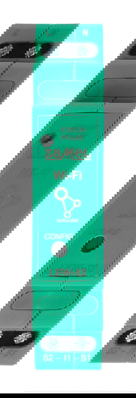 Zamel Supla LEW-02 - monitor energii elektrycznej - 1-fazowy 100 A - WiFi - aplikacja Android / iOS