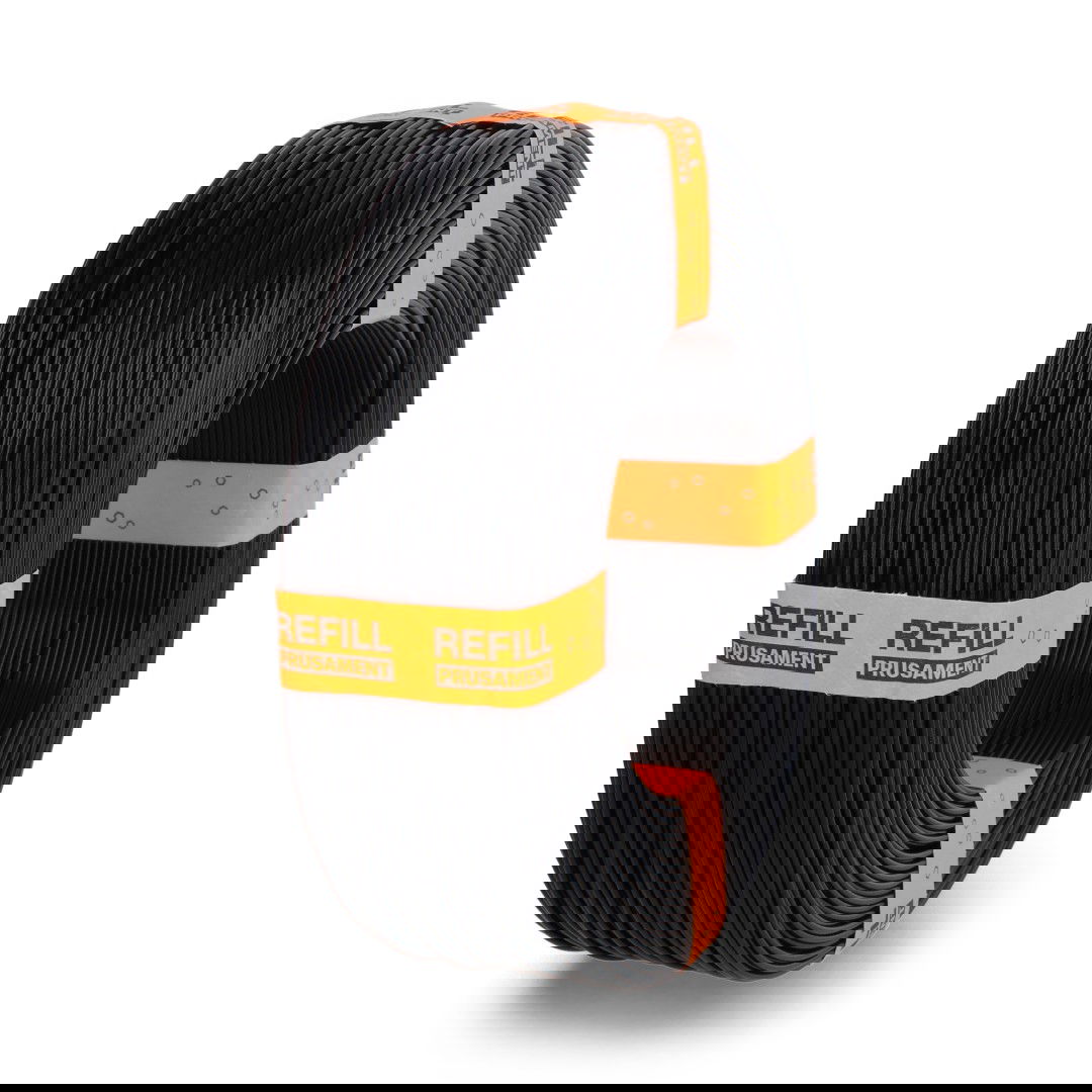 Prusa Filament Nachfüllpackung PLA 1,75 mm 0,9 kg - Tiefschwarz