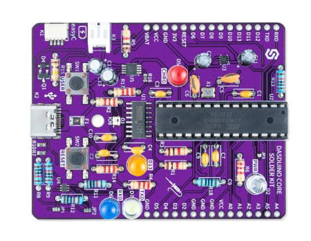 Make your own Dasduino Solder Kit - zestaw edukacyjny do nauki lutowania Dasduino - ATmega328P - Soldered 333200