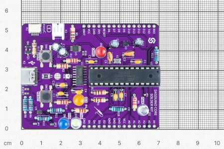 Make your own Dasduino Solder Kit - zestaw edukacyjny do nauki lutowania Dasduino - ATmega328P - Soldered 333200