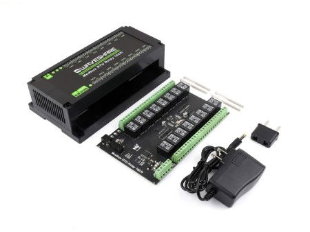 Moduł przekaźników 16 kanałów z optoizolacją - styki 10 A / 250 V AC / 30 V DC - cewka 5 V - Modbus RS485 - Waveshare 17658