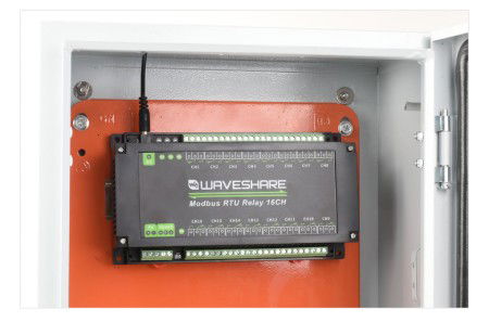 Moduł przekaźników 16 kanałów z optoizolacją - styki 10 A / 250 V AC / 30 V DC - cewka 5 V - Modbus RS485 - Waveshare 17658