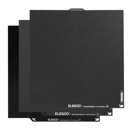 Zestaw dwustronnych nakładek magnetycznych do drukarek 3D Elegoo Centauri Carbon / Centauri - 3 szt. - 256 x 256 mm
