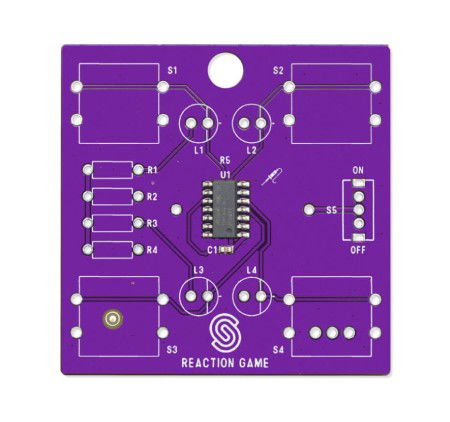 Reaction game - zestaw edukacyjny do nauki lutowania - Attiny404 - Soldered 333139