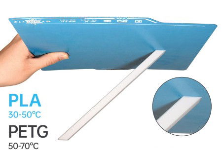 BIQU Panda Buildplate CryoGrip Pro Frostbite - dwustronna magnetyczna nakładka - do drukarek Bambu Lab X1,P1 i A1 - 257 x 257 mm