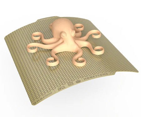 BIQU Panda Dual Textured PEI - dwustronna nakładka z wzorem plastra miodu i pepitki - do Bambu Lab X1, P1 i A1 - 257 x 257 mm