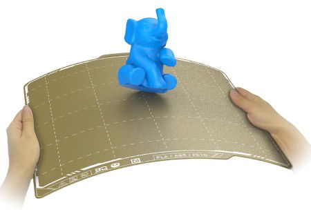 BIQU Panda Textured PEI x Smooth PET CF - dwustronna magnetyczna nakładka - do drukarek Bambu Lab P1, X1 i A1 - 257 x 257 mm