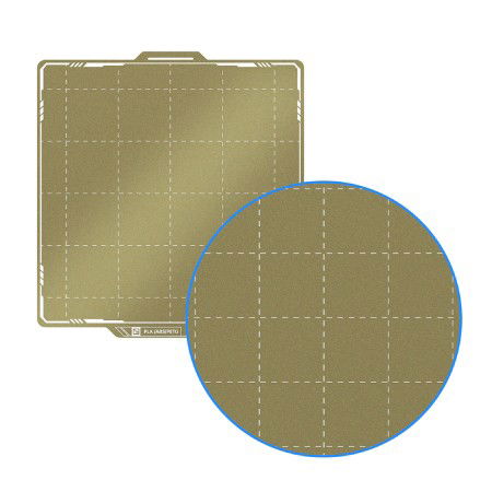 BIQU Panda Textured PEI x Smooth PET CF - dwustronna magnetyczna nakładka - do drukarek Bambu Lab P1, X1 i A1 - 257 x 257 mm