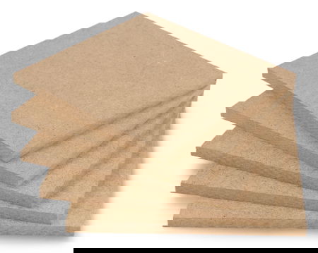 Płyta HDF surowa - 6 mm - 110 x 120mm - 5 szt.