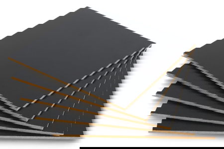 Płyta HDF czarna - 3 mm - 160 x 160 mm - 5 szt.