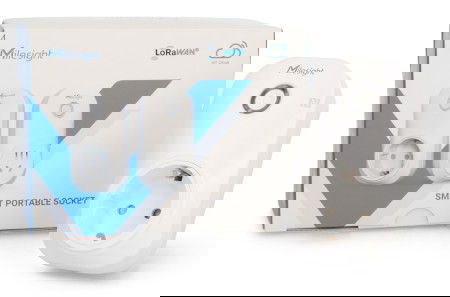 Inteligentne gniazdko LoRaWAN z pomiarem energii - 16 A - Milesight WS523