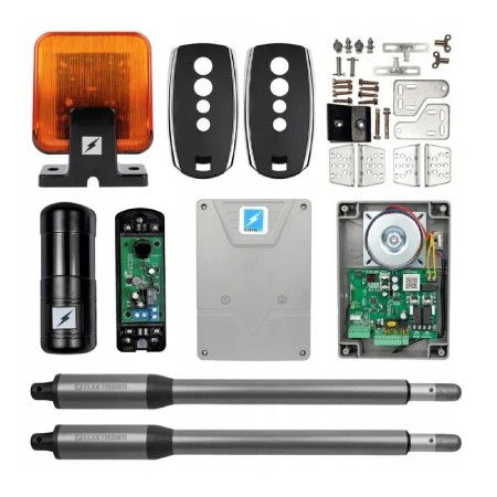 Siłownik elektryczny do bramy dwuskrzydłowej ETM-01 Light 150 kg 2 m 16 mm/s 24 V - wysuw 30 cm