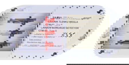 Czujnik tlenku węgla bateryjny - Zamel CTW-03