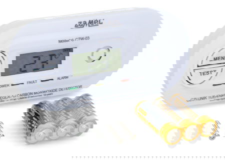 Czujnik tlenku węgla bateryjny - Zamel CTW-03