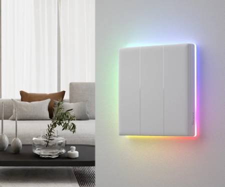 Sonoff TX T5 4C - inteligentny dotykowy przełącznik ścienny WiFi - 4-kanałowy - biały