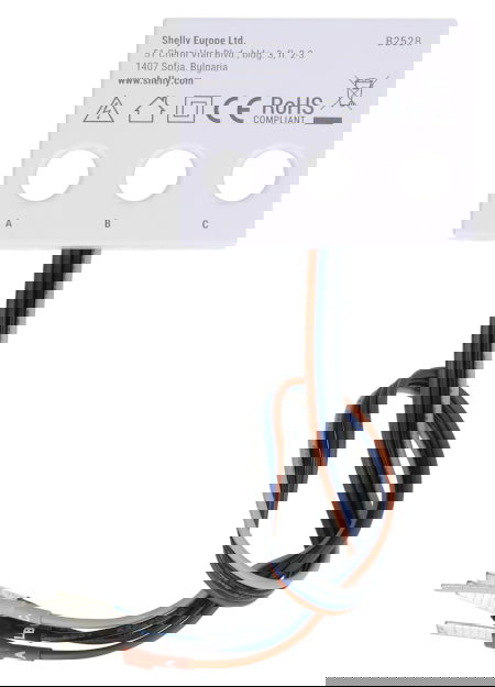 Shelly 3EM-63W Gen3 - jedno / trójfazowy miernik energii WiFi / Bluetooth - przewodowy