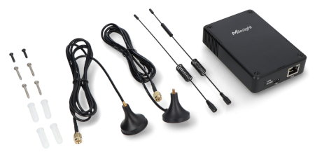 Centralka LoRaWAN WiFi / Ethernet + LTE - czarna - Milesight UG56-L08GL-868M