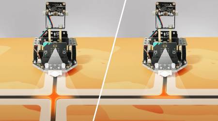 Maqueen Plus V3 – Fortschrittlicher MINT-Bildungsroboter mit Matrix-Lasernavigation für micro:bit – DFRobot MBT0050-AA