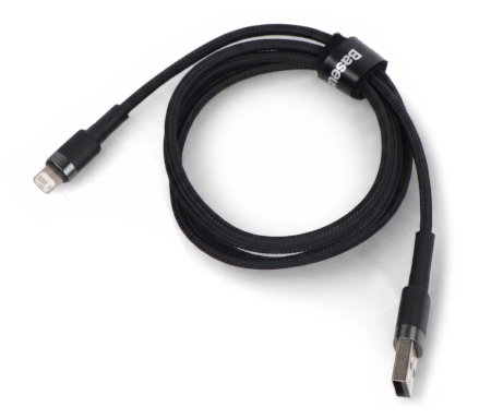 Baseus Cafule USB-A-Lightning-Kabel Grau-Schwarz - 1 m