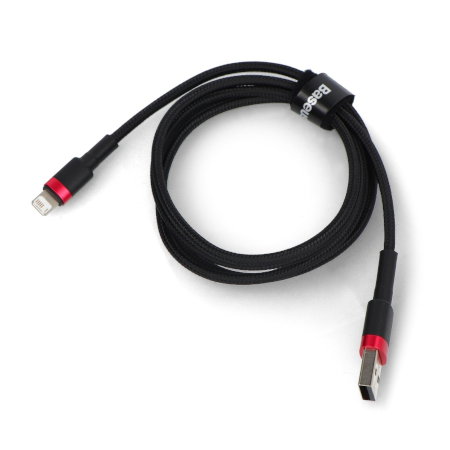 Baseus Cafule USB-A-Lightning-Kabel, schwarz und rot, 1 m