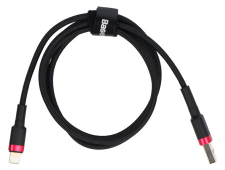Baseus Cafule USB-A-Lightning-Kabel, schwarz und rot, 1 m