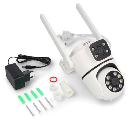 Tuya - Intelligente Outdoor-IP-Kamera 350° WiFi P2P - RTX SmartCam Ai35