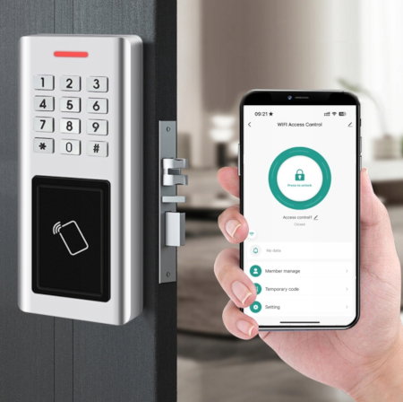 Tuya – Zahlenschloss mit MiFare 13,56 MHz RFID-Lesegerät und PIN-Tastatur – WLAN – RTX WDA1