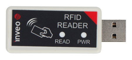 Inveo – RFID-USB-Taschenlesegerät – Einzigartiger 125-kHz-Flash-Speicher