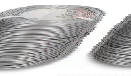 Rosa3D Nachfüllpackung PETG Standard HS Filament 1,75 mm 1 kg - Aluminium