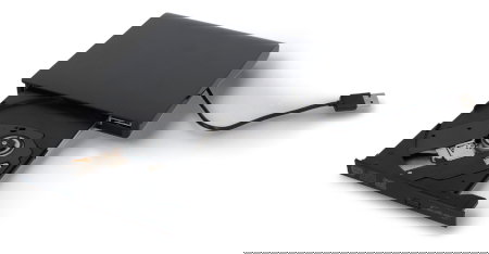 Externes Laufwerk – DVD-RW USB 3.0-Brenner zum Lesen und Beschreiben von CDs/DVDs – Qoltec 51857