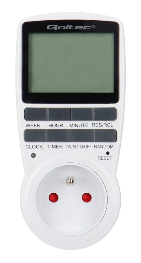 Digitaler Timer PC0628 3680 W 16 A - Qoltec 50628
