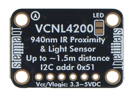 VCNL4200 – Infrarot-Distanz- und Lichtintensitätssensor ALS – STEMMA QT / Qwiic – Adafruit 6064