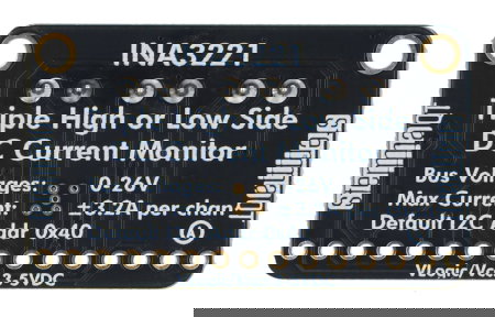 INA3221 – Strom- und Spannungssensor 0–26 V DC 3,2 A – 3-Kanal – I2C – STEMMA QT / Qwiic – Adafruit 6062