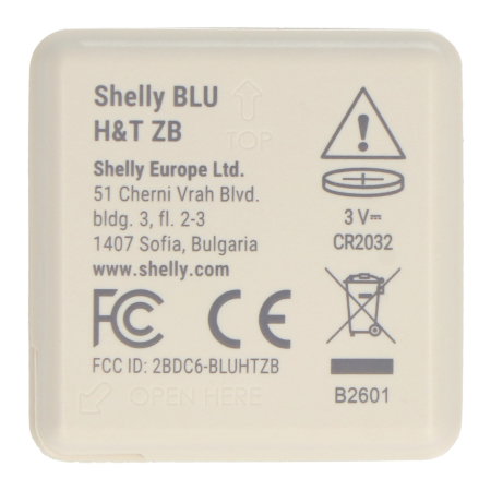 Shelly BLU H&T ZB – ZigBee Temperatur- und Feuchtigkeitssensor – Beige