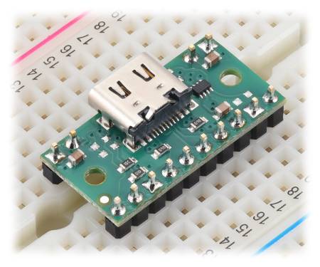 USB-Typ-C-Stromanschluss mit TPS2116-Multiplexer – usb09a – Pololu 3728