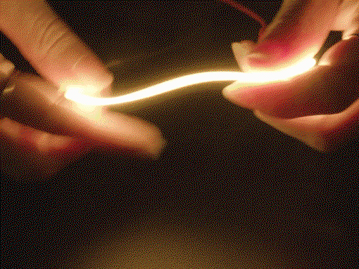 Flexibles LED-Filament – Nudelförmiger, flexibler LED-Streifen – 3 V, 130 mm