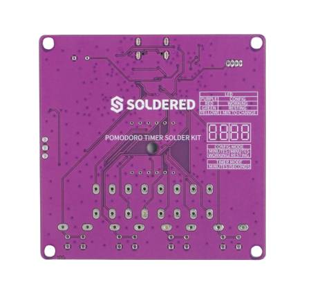 Pomodoro-Timer-Lötset – Lernset zum Lötenlernen – RP2040 – Lötset 333348