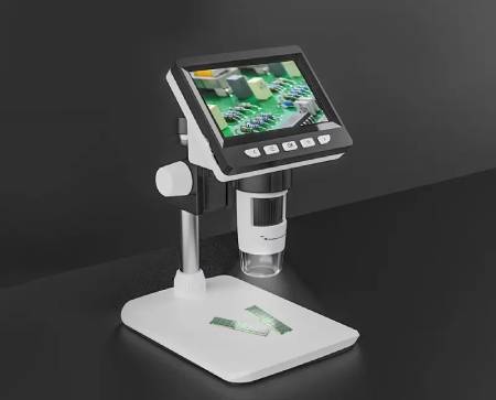 307B Digitalmikroskop – 1000-fache Vergrößerung, 2 MP, 8 LEDs, 4,3-Zoll-LCD-Bildschirm