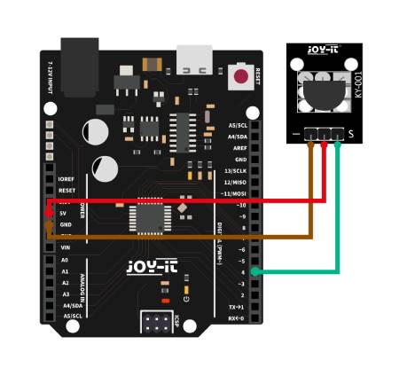 Digitaler 1-Wire-Temperatursensor DS18B20 - Joy-IT KY-001