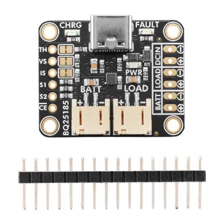 Li-Pol / Li-Ion / Li-Fe 5V bq25185 USB Typ-C / DC / Solarpanel-Akkulademodul - Adafruit 6091