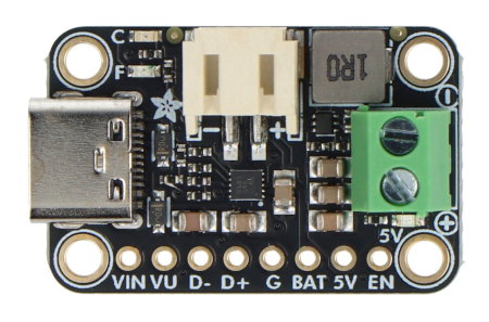 Li-Pol / Li-Ion 5V bq25185 Akku-Lademodul USB Typ-C / DC / Solarpanel - Adafruit 6106