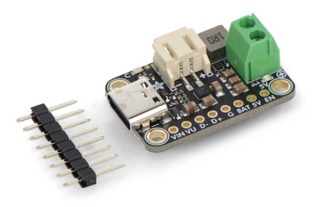 Li-Pol / Li-Ion 5V bq25185 Akku-Lademodul USB Typ-C / DC / Solarpanel - Adafruit 6106