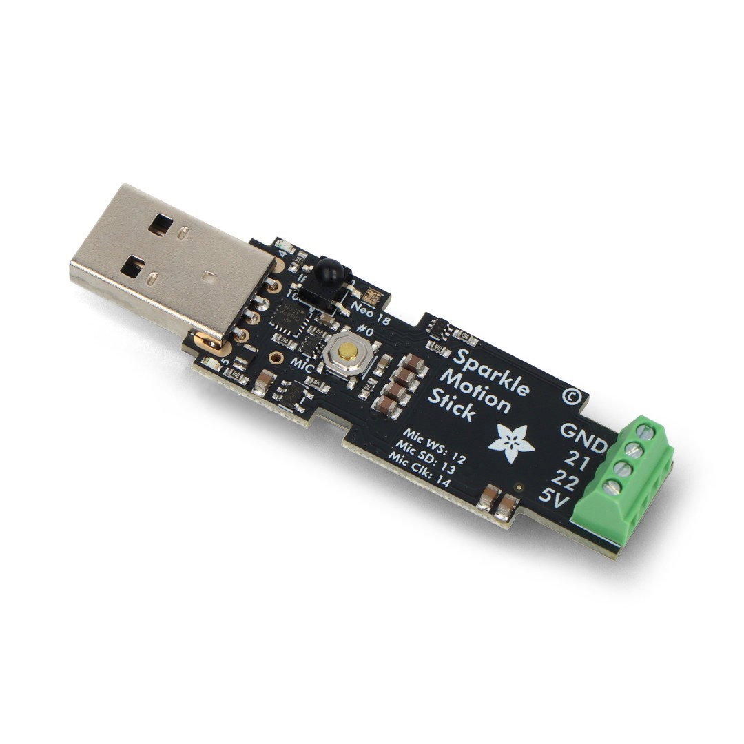 Sparkle Motion Stick – Controller für adressierbare WLED-Streifen und LEDs – ESP32 – USB – Adafruit 6332