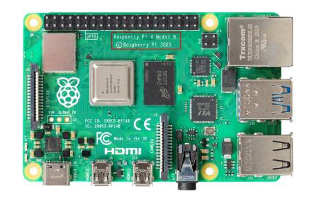 Raspberry Pi 4 Modell B, Dualband-WLAN, Bluetooth, 2 GB RAM, 1,8 GHz – Dual-RAM-Version